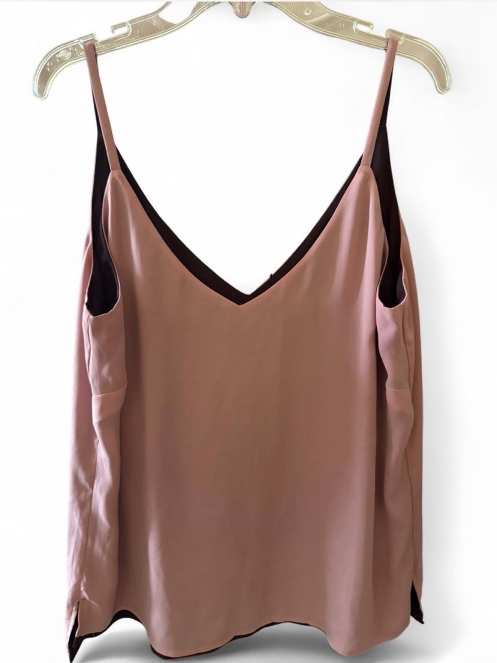 Reversible V-Neck Cami Tank - Dusty Rose